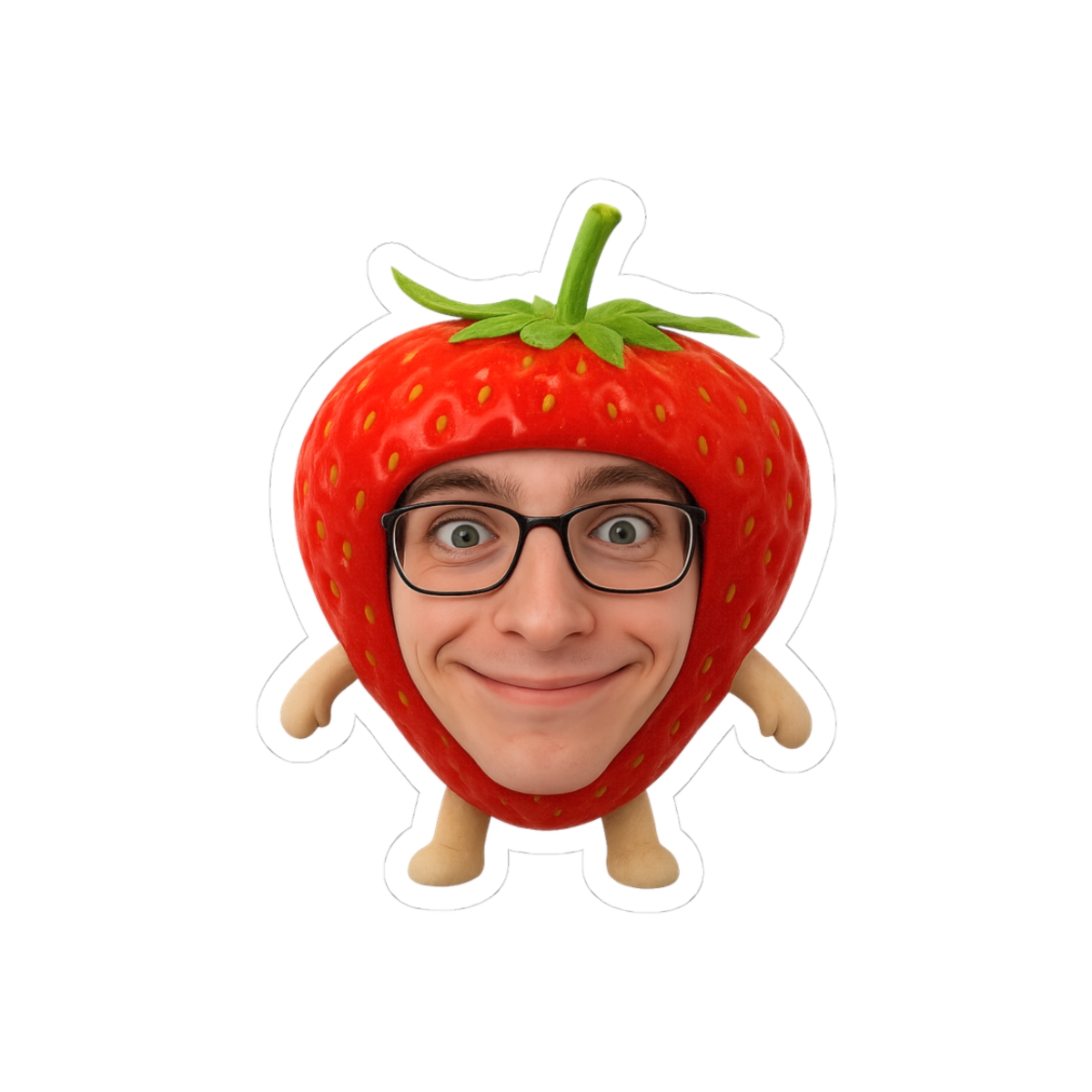 Billie Strawberry Whimsical Sticker