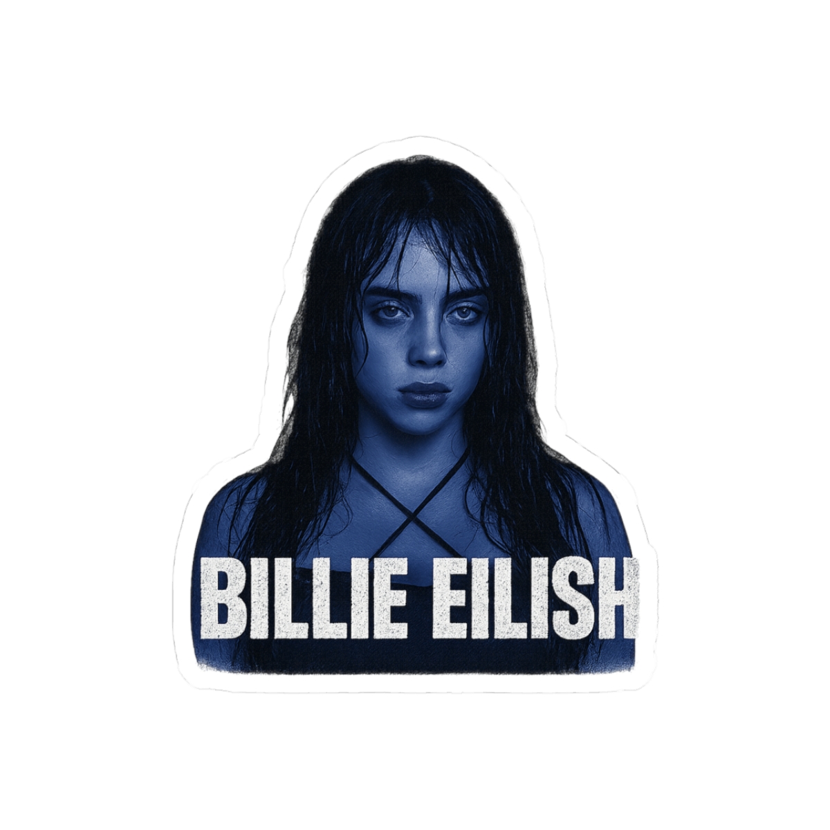 Billie Eilish Stylized Portrait Sticker