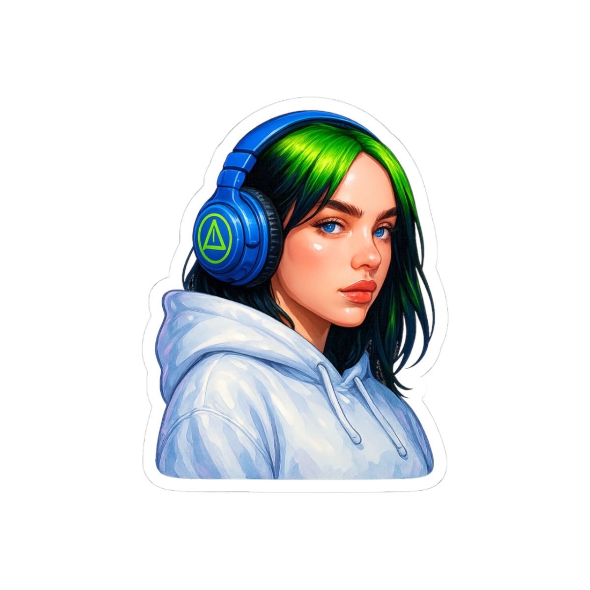 Billie Eilish Edgy Portrait Sticker