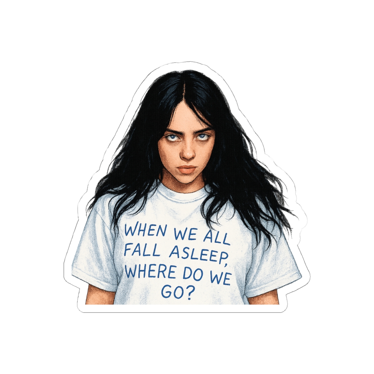 Billie Eilish Bold Sticker | Vinyl Decal