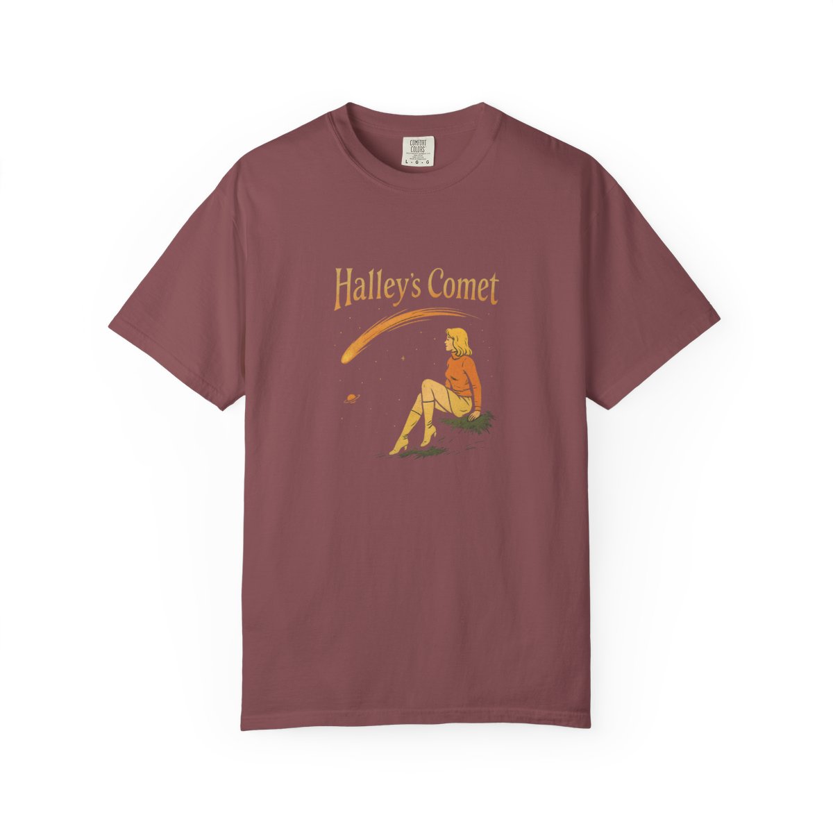 Halley's Comet Cosmic Graphic T-Shirt