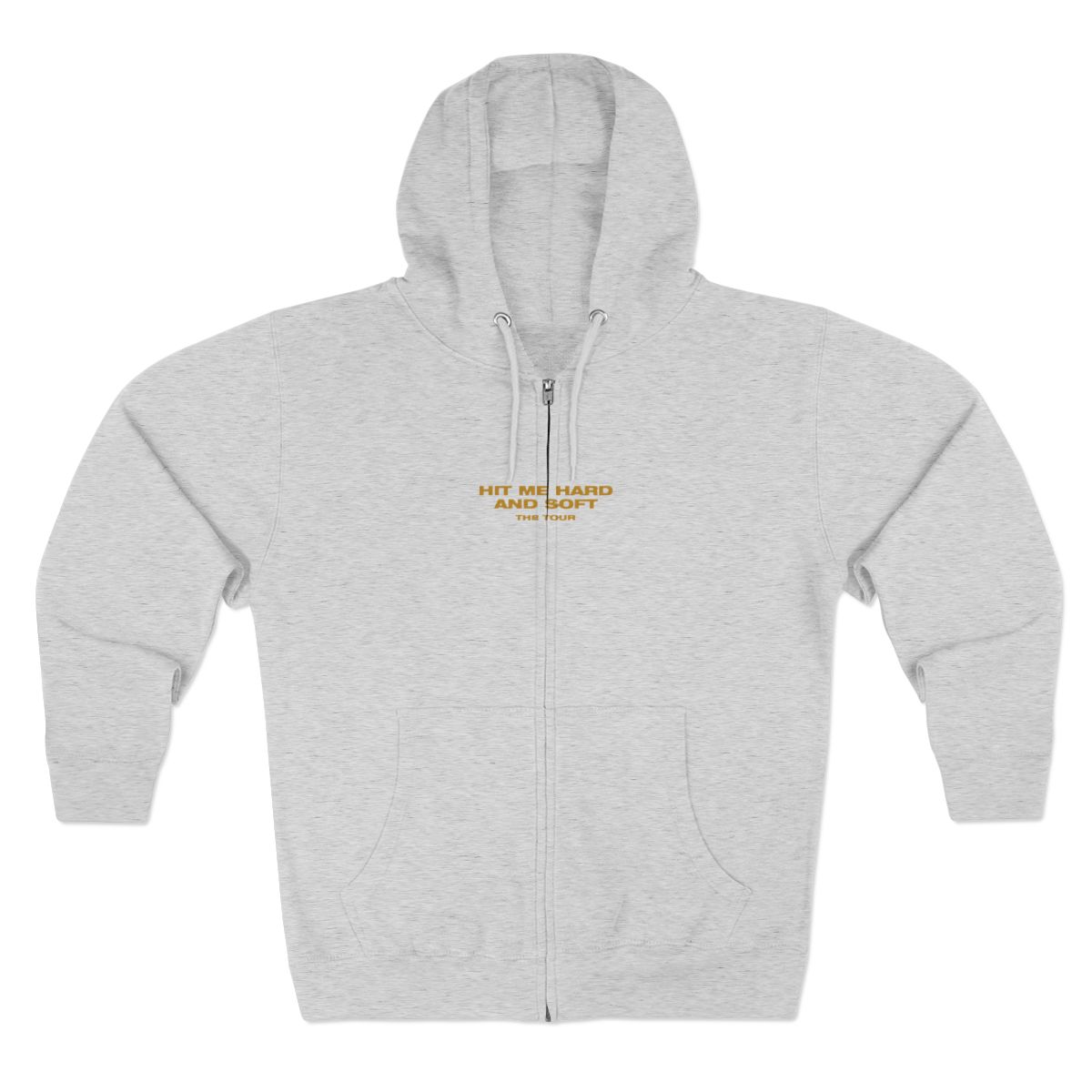 HIT ME HARD AND SOFT Live in 3D Hands Black Zip Hoodie
