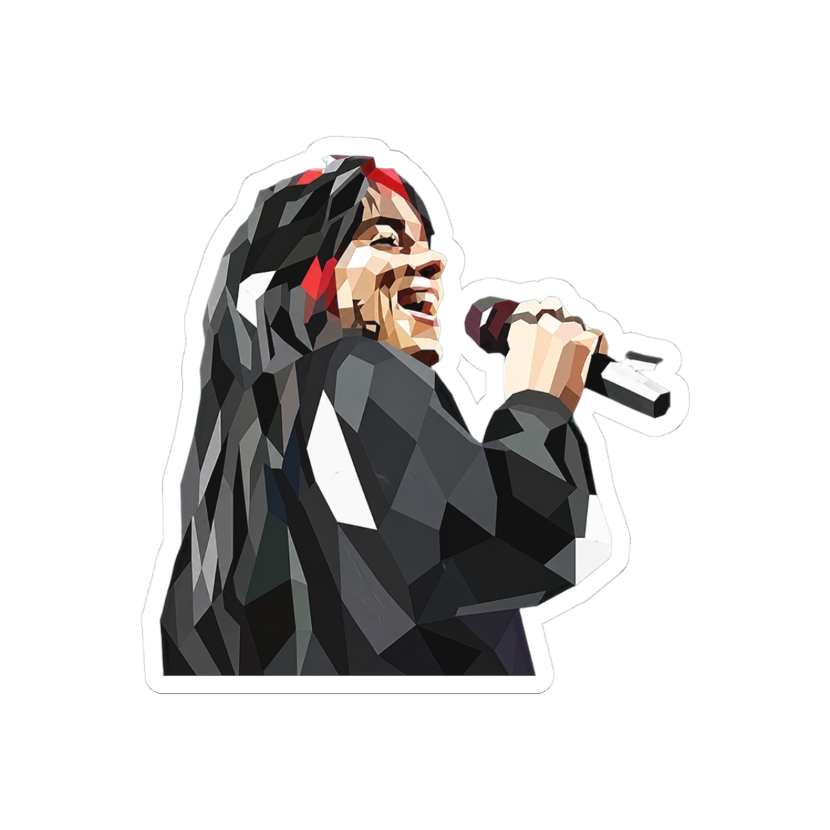 Super Stylish Billie Eilish Sticker Mosaic Art: 12 Stylish Designs